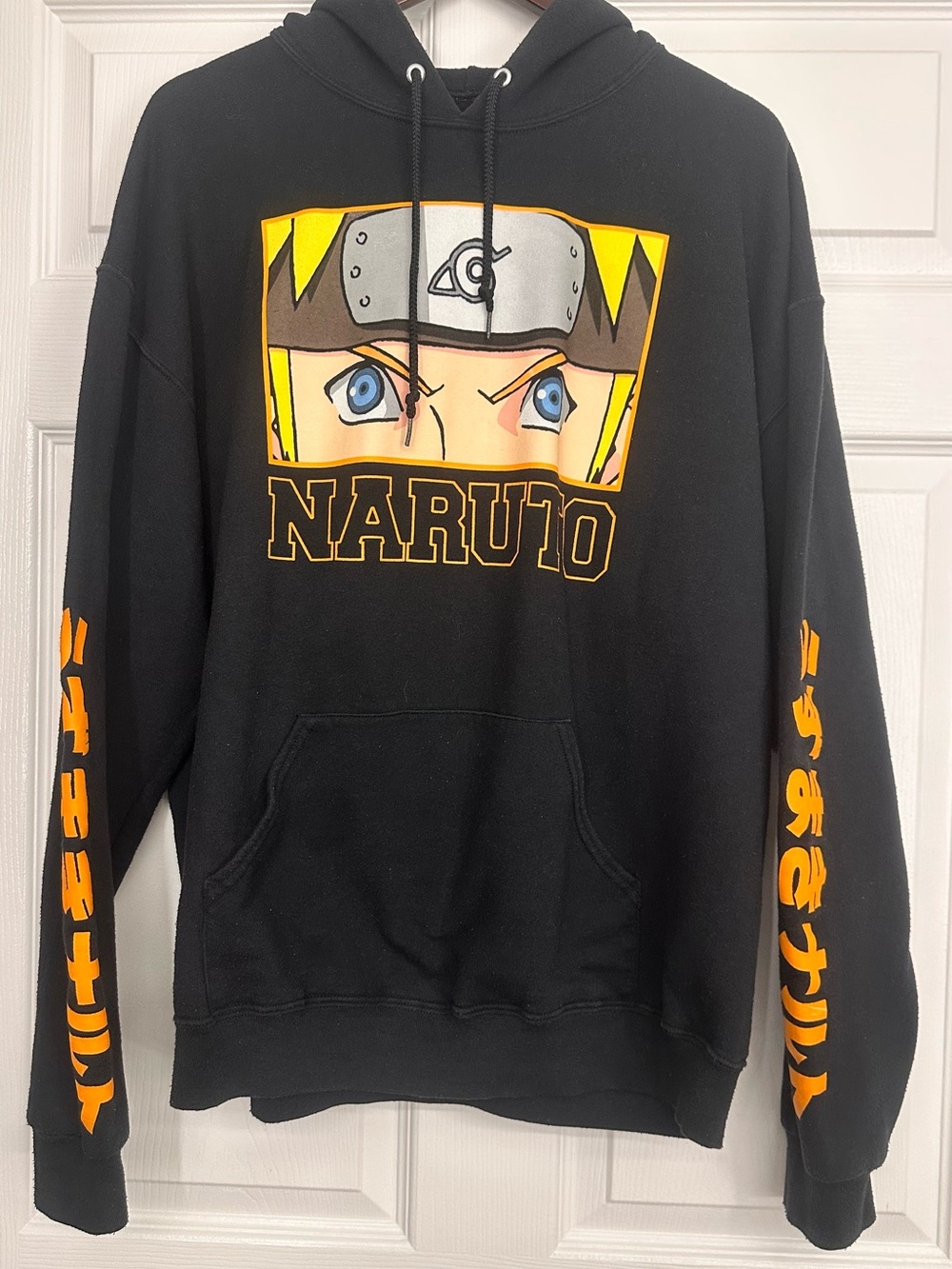 Black Naruto Graphic Hoodie - Anime Pullover